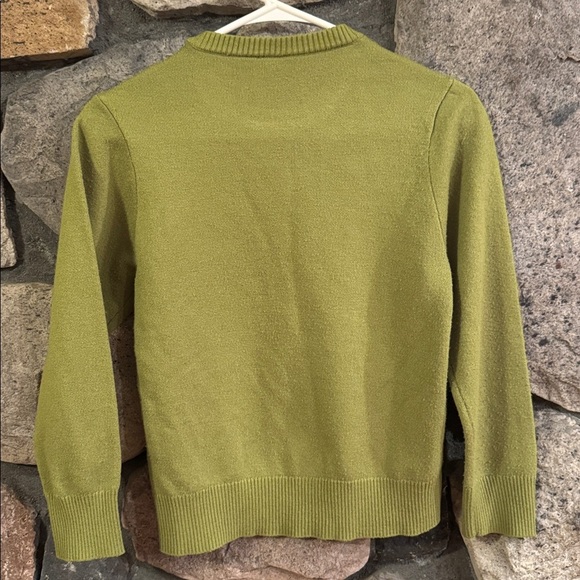 Dr. Seuss The Grinch Face MAD Engine green crewneck youth Sweater size medium - Picture 4 of 4